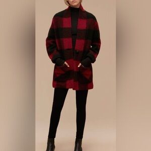 Aritzia Wilfred Neelam Jacket red and black small wool
Blend
